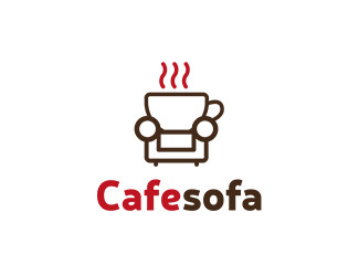 Projekt graficzny logo dla firmy online Cafesofa
