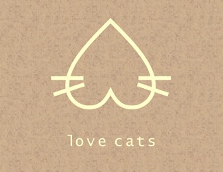 Projektowanie logo dla firm online love cats