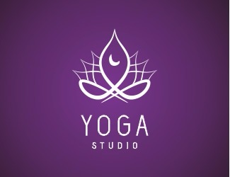 Projekt logo dla firmy YOGA STUDIO | Projektowanie logo