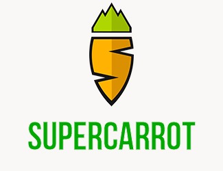 Projekt logo dla firmy SuperCarrot | Projektowanie logo