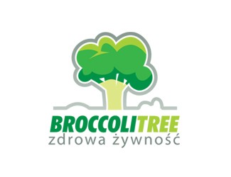 Projekt graficzny logo dla firmy online Broccoli Tree - zdrowa żywność