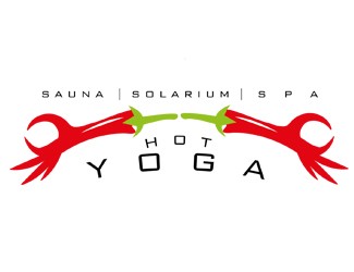 Projekt graficzny logo dla firmy online HOT YOGA