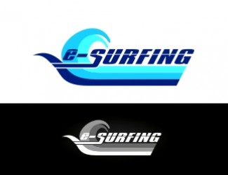Projekt graficzny logo dla firmy online e-surfing