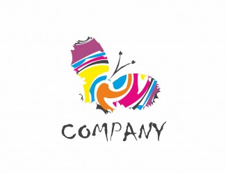 Projekt graficzny logo dla firmy online Motyl-Art