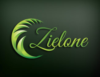 Projekt graficzny logo dla firmy online zielone
