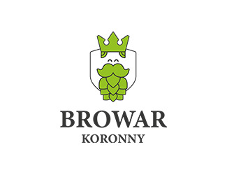 Projekt graficzny logo dla firmy online Browar Koronny