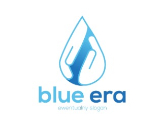 Projektowanie logo dla firm online Blue logo kropla