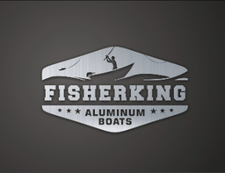Projekt graficzny logo dla firmy online fisherking