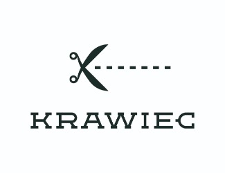 Projekt graficzny logo dla firmy online KRAWIEC