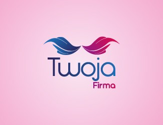 Projekt graficzny logo dla firmy online wings