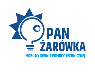 Projekt graficzny logo dla firmy online Pan Żarówka