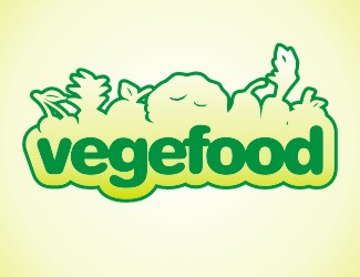 Projekt graficzny logo dla firmy online vege food
