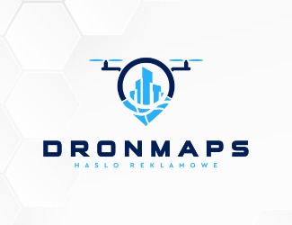 Projekt graficzny logo dla firmy online DRONS