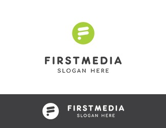Projekt graficzny logo dla firmy online FirstMedia