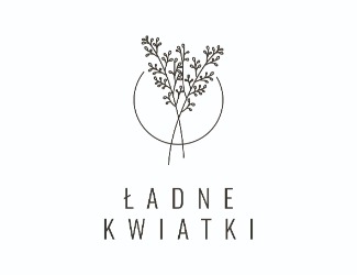 Projekt logo dla firmy ŁADNE KWIATKI | Projektowanie logo