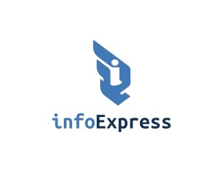 Projekt graficzny logo dla firmy online infoExpress
