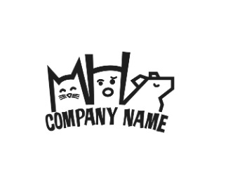 Projekt graficzny logo dla firmy online Zwierzaki