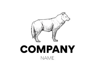 Projekt logo dla firmy Wilk  | Projektowanie logo