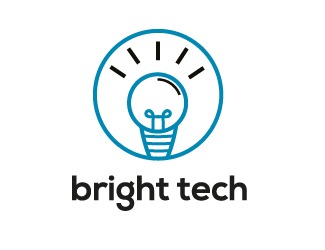 Projekt graficzny logo dla firmy online bright tech