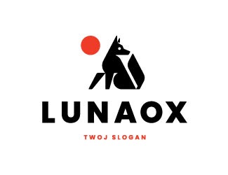 Projekt graficzny logo dla firmy online Lunaox