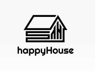 Projekt logo dla firmy happyHouse | Projektowanie logo