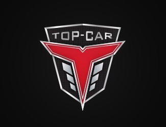 Projekt logo dla firmy TOP CAR | Projektowanie logo