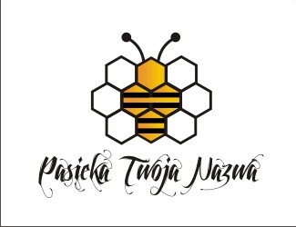 Projekt logo dla firmy Pasieka  | Projektowanie logo
