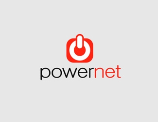 Projekt graficzny logo dla firmy online powernet