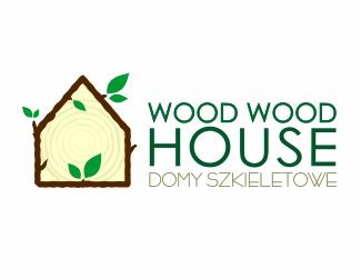 Projekt logo dla firmy wood house | Projektowanie logo