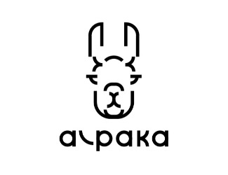 Projekt graficzny logo dla firmy online alpaka