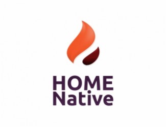 Projekt graficzny logo dla firmy online HomeNative/Płomień
