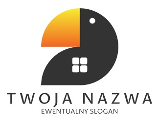 Projekt graficzny logo dla firmy online Dziki domek
