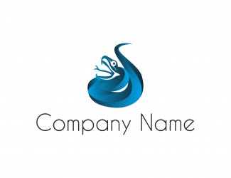 Projekt graficzny logo dla firmy online blue snake