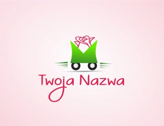 Projekt graficzny logo dla firmy online Kwiaciarnia