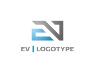 Projekt graficzny logo dla firmy online ev logotype
