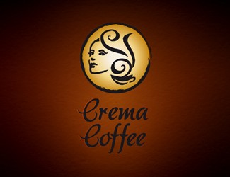 Projekt logo dla firmy Crema Coffee | Projektowanie logo