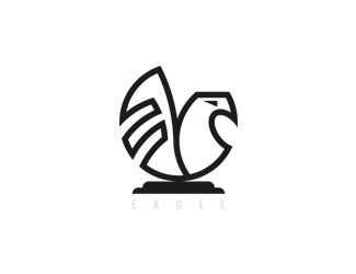 Projekt graficzny logo dla firmy online eagle