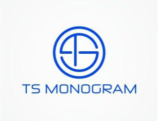 Projekt graficzny logo dla firmy online TS monogram