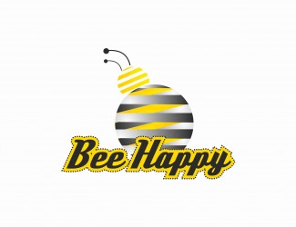 Projekt graficzny logo dla firmy online Bee Happy