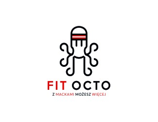 Projekt graficzny logo dla firmy online Fit Octo