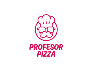 Projekt graficzny logo dla firmy online Profesor Pizza