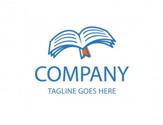 Projektowanie logo dla firm online Latająca książka