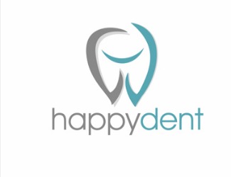 Projekt graficzny logo dla firmy online happydent