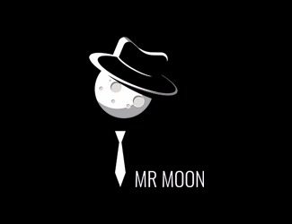 Projekt graficzny logo dla firmy online mr moon