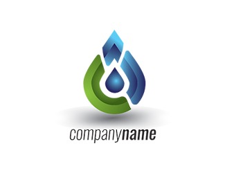 Projekt logo dla firmy kropla wody | Projektowanie logo