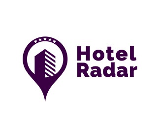 Projekt graficzny logo dla firmy online Hotel Radar