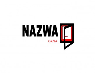 Projekt graficzny logo dla firmy online okna