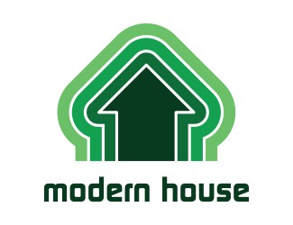 Projekt graficzny logo dla firmy online modern house