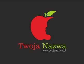 Projekt graficzny logo dla firmy online Jabłko czerwień 