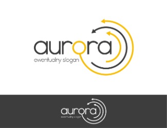 Projekt graficzny logo dla firmy online aurora circle logo